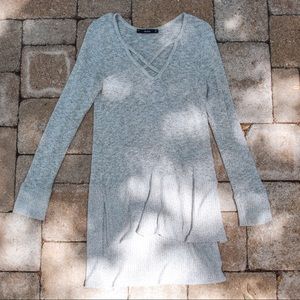 High low tunic sweater